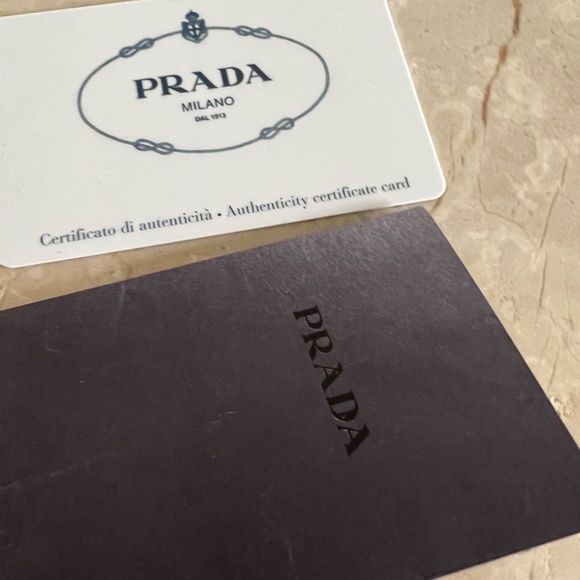 Prada Vitello Pebbles Leather crossbody in Camel color - Picture 12 of 13